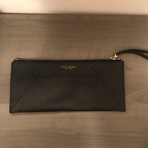 Henri Bendel Leather Zipper Wristlet